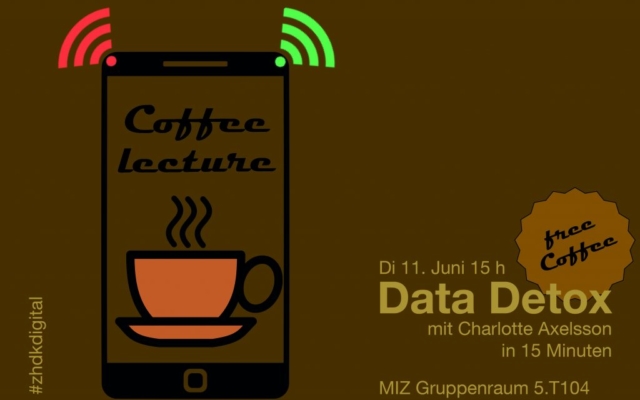 Coffee Lecture «Data Detox» am 11. Juni